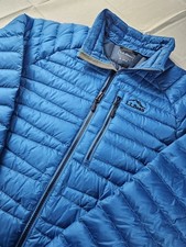 L.L.Bean Ultralight 850 DownTek Pertex Full Zip Puffer Jacket Blue Men's M picture