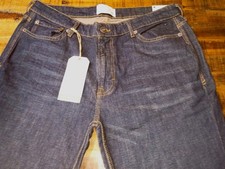 Men's FAT FACE Dark Wash Vintage Blue Jeans Sz 34x 32 NWT picture