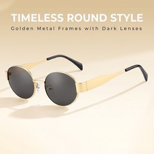 Vintage Oval Shades UV380 Lightweight Sunglasses Men Women Sports Driving Casual picture