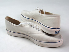 Vtg 70s 80s Converse Skid Grip Odor-Eater Shoes Sz 9 Blue Label Deck Boat Canvas picture