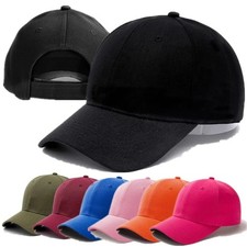 Cotton Baseball Cap Ball Dad Hat Adjustable Plain Solid Washed Men Premium 2026 picture