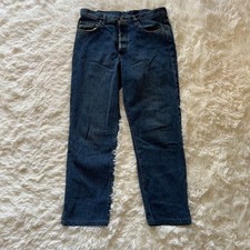 RRL Double RL Ralph Lauren Straight Jeans Indigo Cinch Back Made USA 33x32 picture