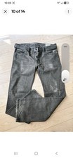 DIESEL SAFADO JEANS 33X32 RARE 100%COTTON WASH 008HU DISTRESSED STYLE picture