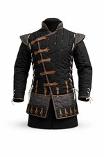 Medieval Warrior Gambeson Jacket Padded Armor Coat for LARP HEMA Training picture