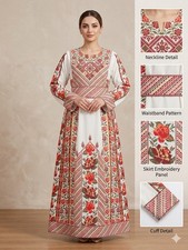 Palestinian Traditional Dress Women's Thobe ثوب مخمل فلسطيني picture