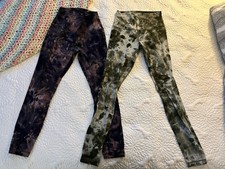 Lululemon Align Leggings Size 6 Two Pairs Diamond Dye Cassis And Spruce picture