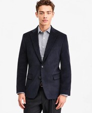 $295 NEW TOMMY HILFIGER MENS 48R NAVY CORDUROY BLAZER SPORT COAT SUIT JACKET picture