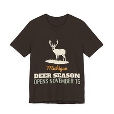 Michigan Deer Season T-Shirt November 15 Whitetail Buck Hunting Gift Tee picture
