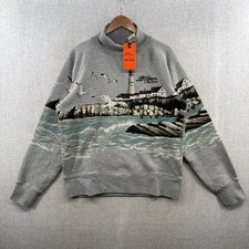 NEW LL Bean Todd Snyder Sweatshirt Mens Large Duck Scenic Lighthouse Ocean Adult picture