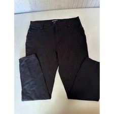 DKNY Jeans Womens Black Skinny Stretch Pants Size L Casual Professional picture