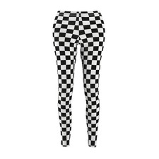 Black and White Checkerboard Leggings picture