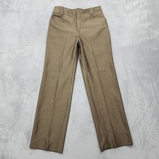 Vintage Wild West Pants Mens 32x31 Brown Regular Fit Dress Cowboy Western Rodeo picture