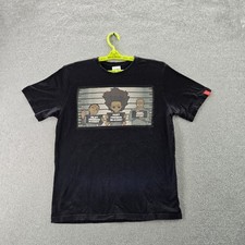 The Boondocks Men Shirt M Black Graphic Print Characters Short Sleeve picture