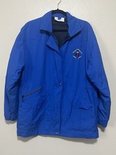 Vintage Royal Hong Kong Golf Club Jacket Men's M Blue Full Zip Windbreaker Crest picture