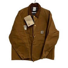 NOS Vintage Carhartt 6BLC Chore Coat 2XL 52R Blanket Lined Brown Duck USA picture