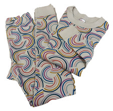 Hanna Andersson Pajama Set Sz 10 Rainbow Long Sleeve Long Pants Organic Cotton picture