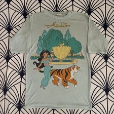 Vintage 90s Disney Aladdin Jasmine and Rajah Movie T-shirt Size L picture