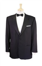 Louis Roth Sartorial Black Tuxedo Formal Wedding Suit 40R picture