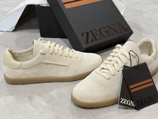 Zegna 232 Suede Beige Color Luxury Sneakers Men’s Shoes (10 US Size) picture