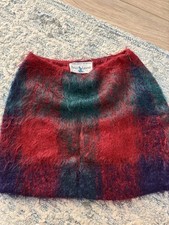 RARE Vintage Ralph Lauren Mohair Tartan Plaid Original Sample Skirt, one of one picture