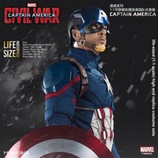 IN US 1:1 Killerbody Avengers Captain America Helmet Wearable Mask Cosplay Prop picture
