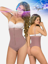 Faja colombiana Shapewear Body Shaper Beige Firm Waist/Abdomen Zipper Size S picture