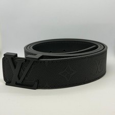 Belt Men's Initiales Black Size 32-36 waist picture