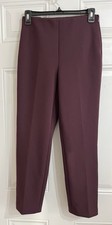 NWT ARITZIA Babaton Verdict Ankle Pants Women’s S Burgundy Red  Tapered Leg picture