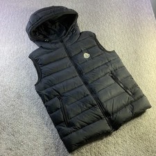Moncler Mckinley Giubbotto Hooded Down Puffer Vest Black Size Small picture