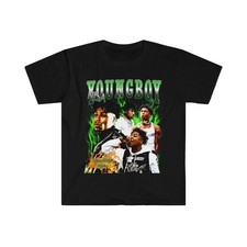 Adult Unisex NBA Youngboy Green Fan Style Softstyle T-Shirt FREESHIPS picture