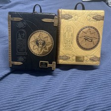 Loungefly Mummy Book of the Dead & Book of the Living Mini Backpack Set NWT Rare picture