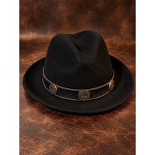 Vintage Harley Davidson women’s fedora hat  Size XL | 100% wool | Made in USA picture