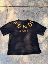 Fendi Men’s Logo T-Shirt Tee Authentic Luxury Designer Made in Italy picture