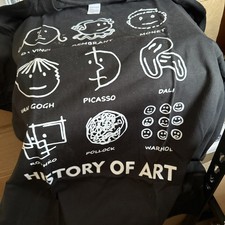 History Of Art T-Shirt Large Cotton NEW Shipping Included picture