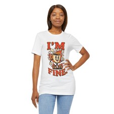 I'm Fine Burning Character Tee picture