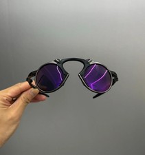 Vintage Oakley Madman X Metal Retro Polarized Sunglasses Purple Lens Grey picture