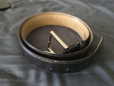 Berluti belt Black leather mens 38 Inc 95 Cm picture
