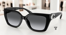 COACH HC8408U 5002T3 Cw195 Black Grey Gradient Polarized 55mm Women's Sunglasses picture