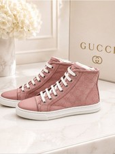 100% Authentic Gucci GG Miro Soft Pink & White Sneaker Shoes picture