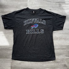 Vintage 2000s Buffalo Bills NFL Team Apparel Graphic T Shirt Men's XL Gray Rare picture