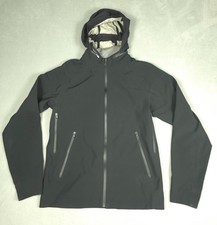 Lululemon Jacket Mens M Black Hooded Rain Shell City To Hike Waterproof Jacket picture