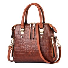Women's Girl Faux Leather Shoulder Bag Tote Handbag Crossbody Satchel Purse Bag picture