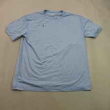 Rhoback The Icehouse Performance Tee Shirt Men's Large Blue Heather Activewear picture