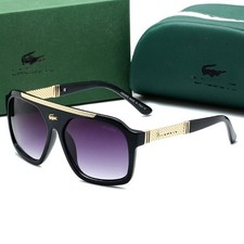 Men's Lacostee Sunglasses Classic Square outdoor cycling Women's sunglasse + Box picture