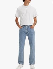 Levi's® 505® Men's Regular Fit Jeans Light-Stonewash, 36W x 30L. NEW SEALED picture