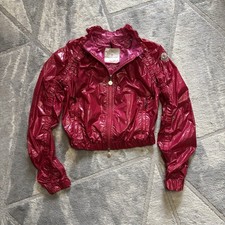 Women`s Moncler Pink Nylon Windbreaker Jacket Size 0/XS picture