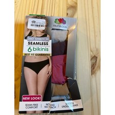 Fruit of the Loom 5 Pack Women 360 Stretch Seamless Bikini Panties Size 5 Small picture