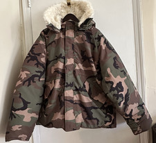 NEW YEEZY YZY PK-01 CAMO PARKA JACKET CAMOUFLAGE GREEN BROWN SZ 2 (MED - LARGE ) picture