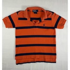 Polo By Ralph Lauren Striped Polo Size 4 Orange Blue picture