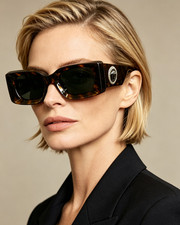 VERSACE VE4474U Brown Havana Grey Unisex Sunglasses 52 mm picture